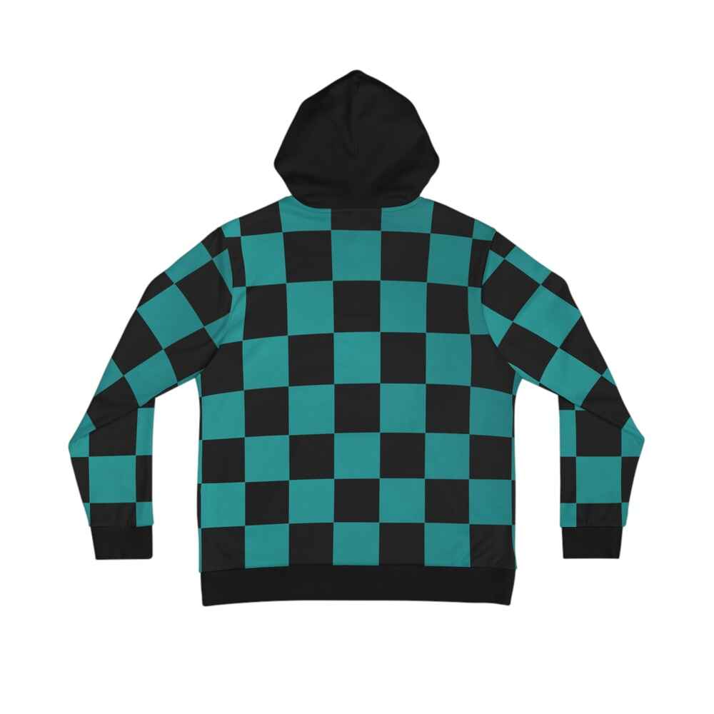Tanjiro Kamado Demon Slayer Classic Anime Check Pattern Pullover Hoodie