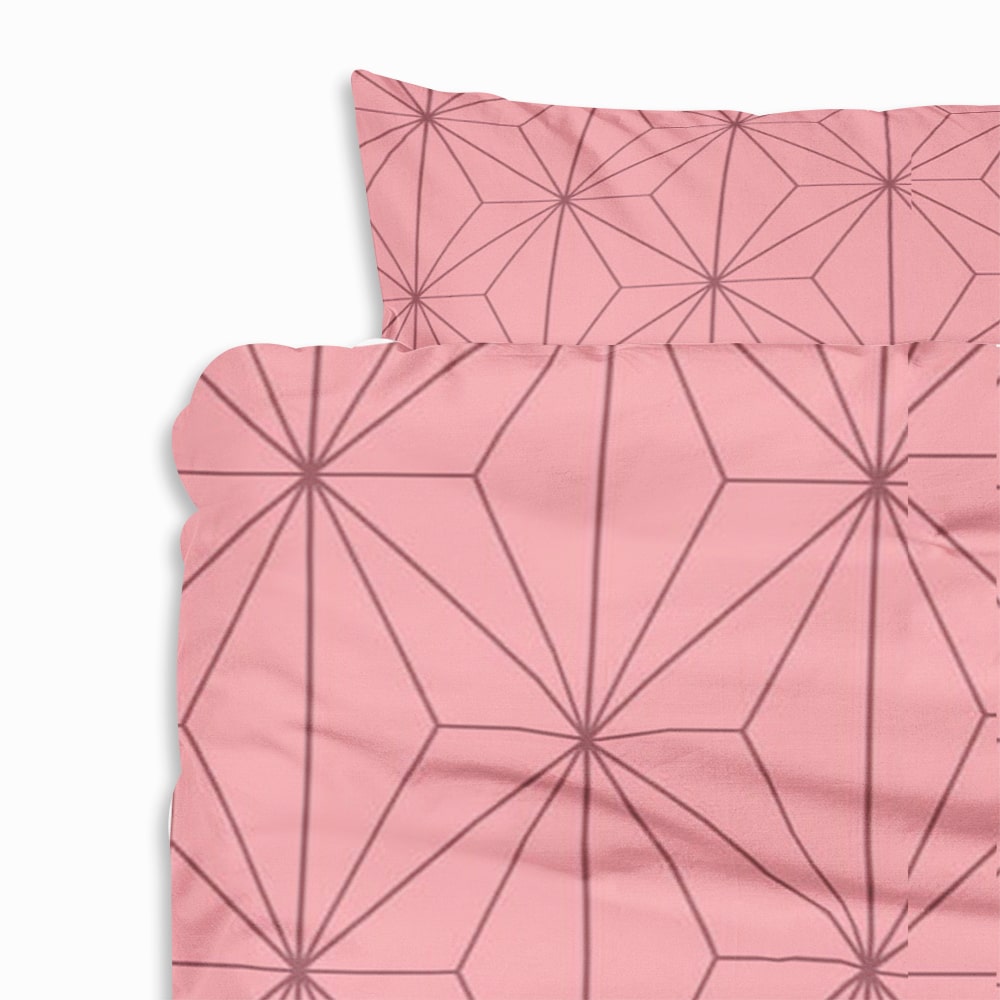 Nezuko Chan Demon Slayer Pattern Comforter Set