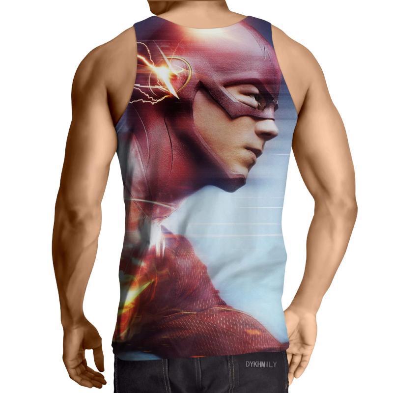 The Flash Blue White 3D Printed Tank Top - Anime Wise