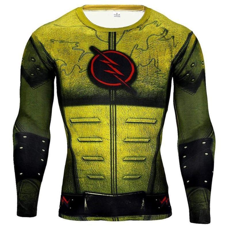 The Flash Futuristic 3D Printed Long Sleeve Shirt
