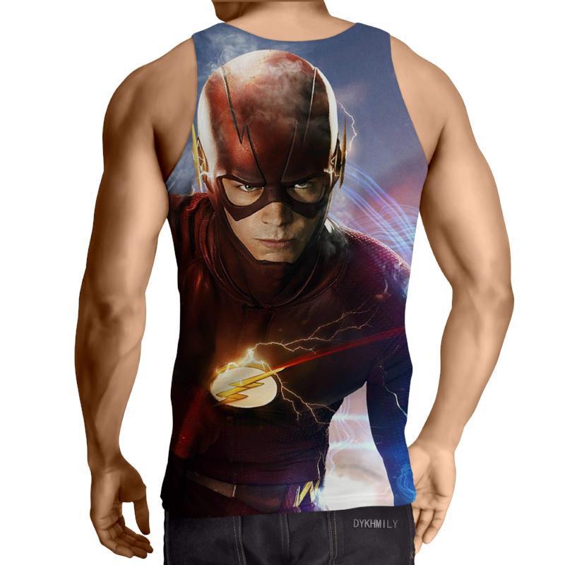 The Flash Red Blue 3D Printed Tank Top - Anime Wise