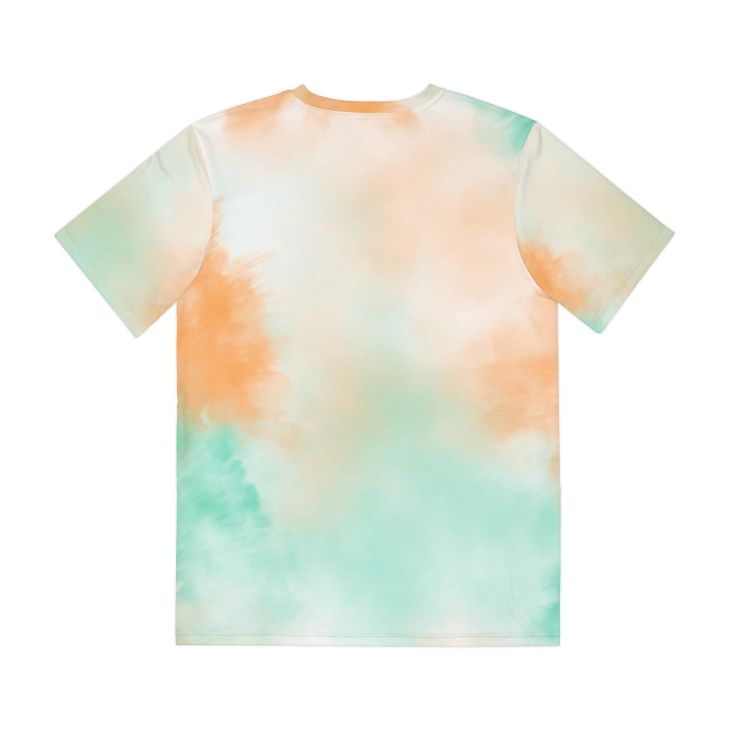 Tie-Dye Peach Green All Over Brushed T-Shirt
