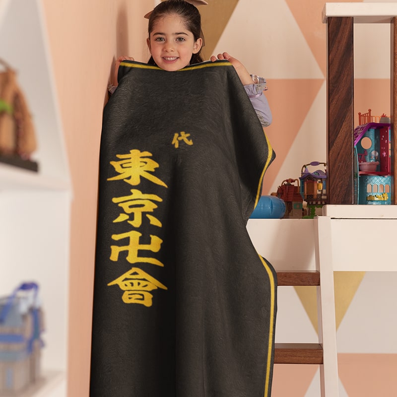 Tokyo Revengers Manji Gang Emblem Throw Blanket