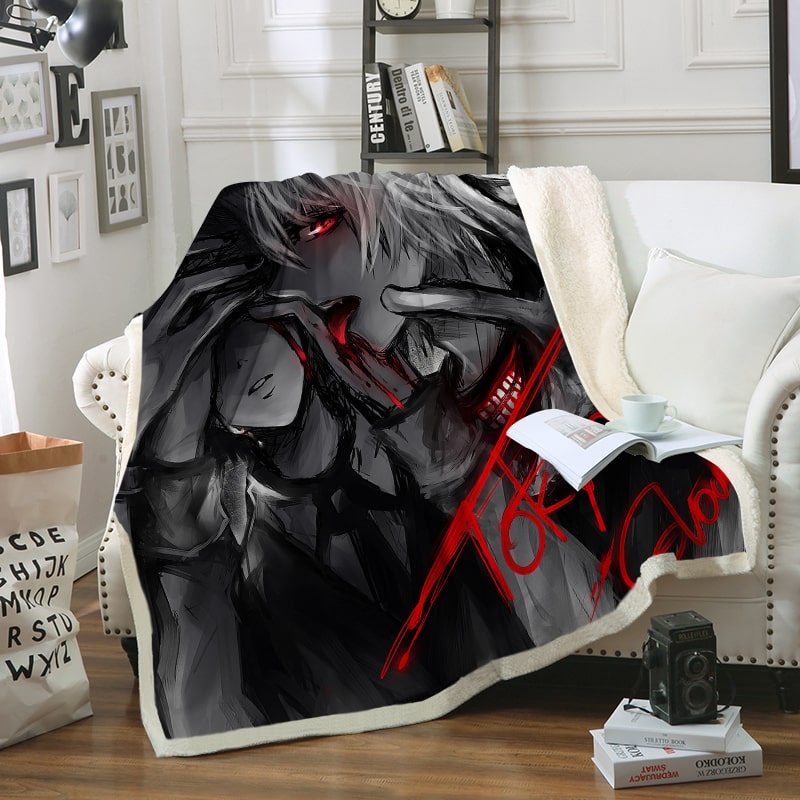 Touka Kirishima Ken Kaneki Ghoul Hipster Lust Tokyo Ghoul Blanket