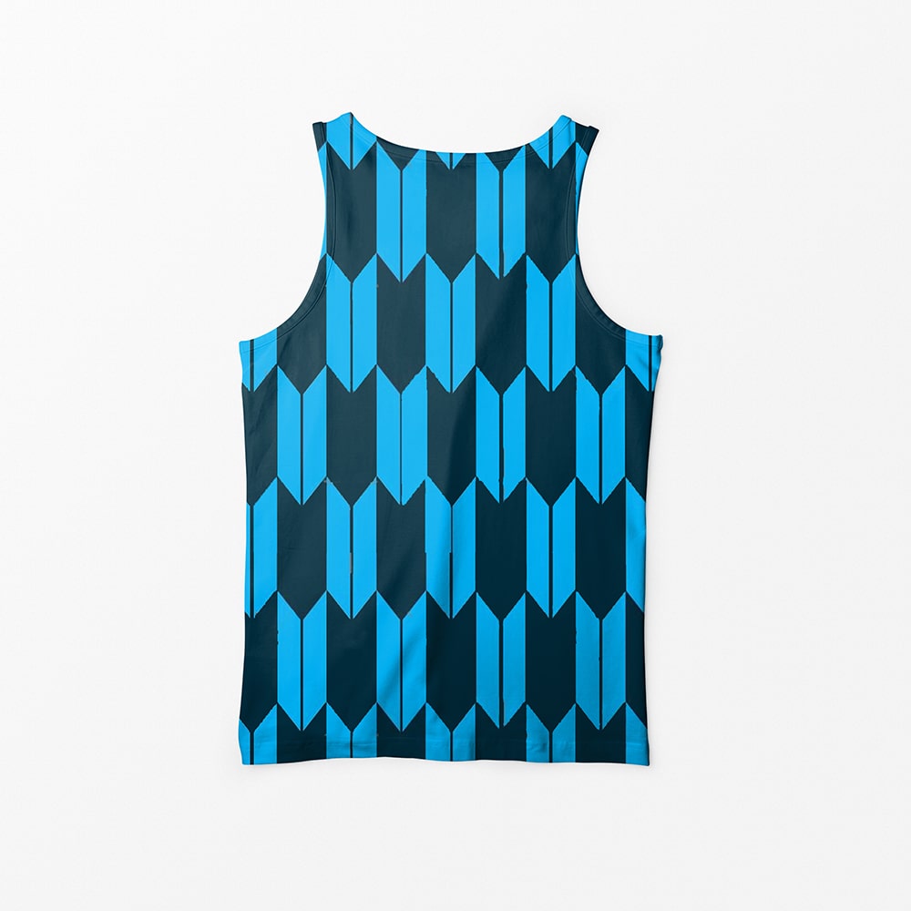 Trapezoid Tessellation Pattern Tank Top
