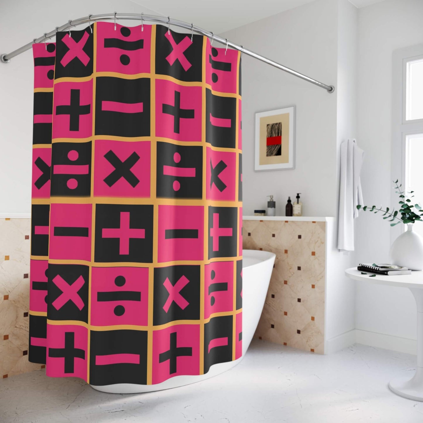 JoJo's Bizarre Adventure Trish Una Pattern Shower Curtains