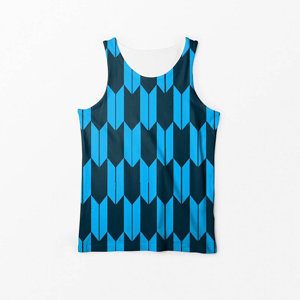 Trapezoid Tessellation Pattern Tank Top