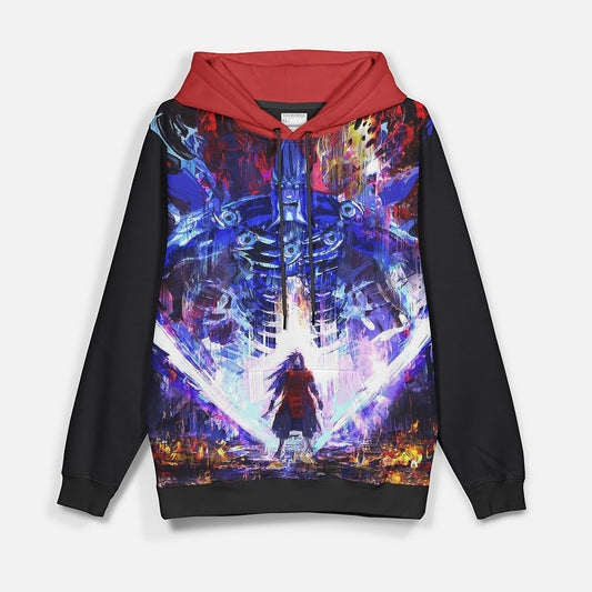 Madara Uchiha All Over Naruto Pullover Hoodie