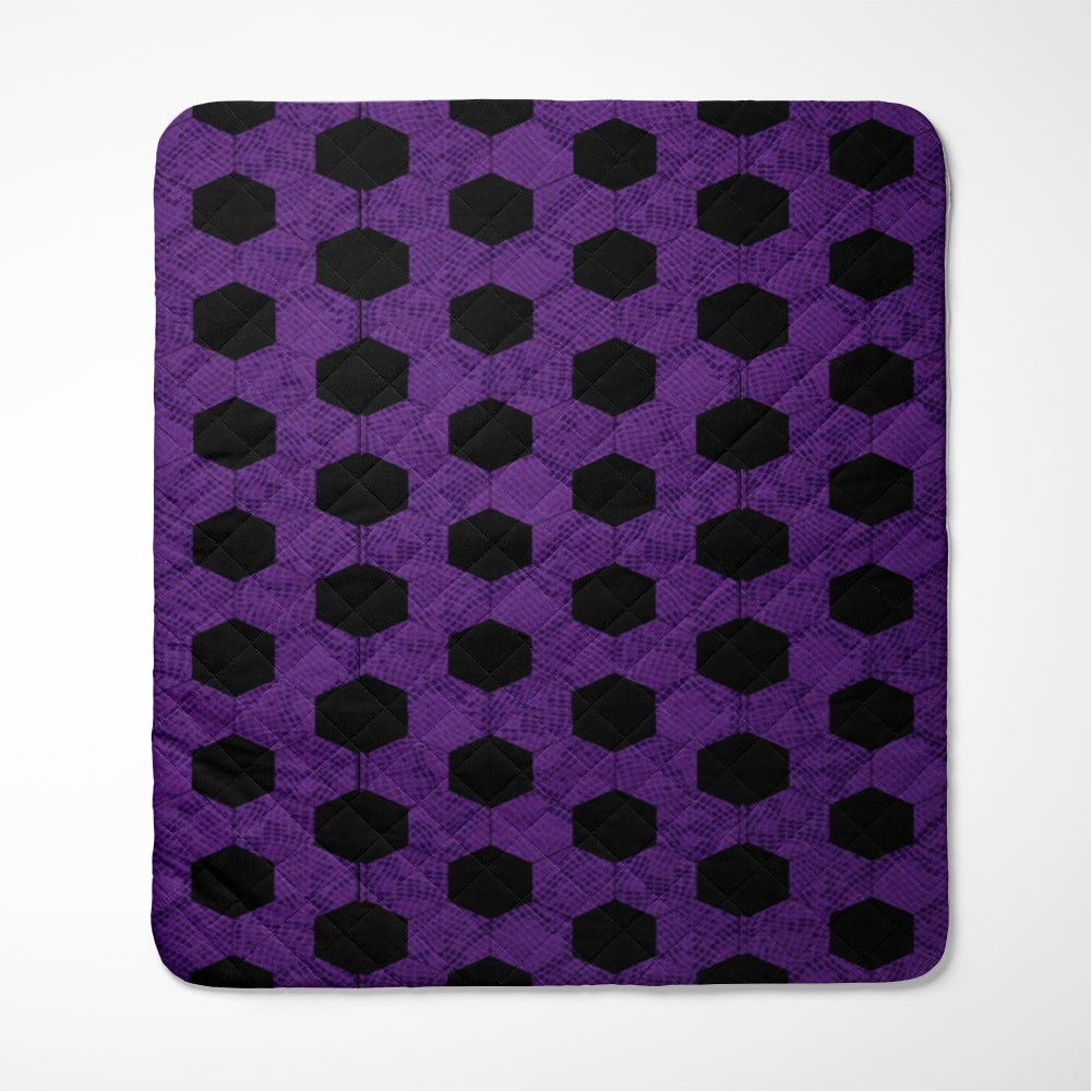 Demon Slayer Kokushibo Pattern Bedspread Quilt Set