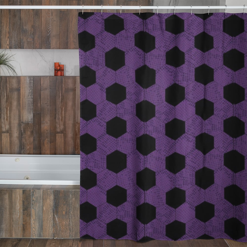 Upper Rank Kokushibo Demon Slaying Shower Curtains