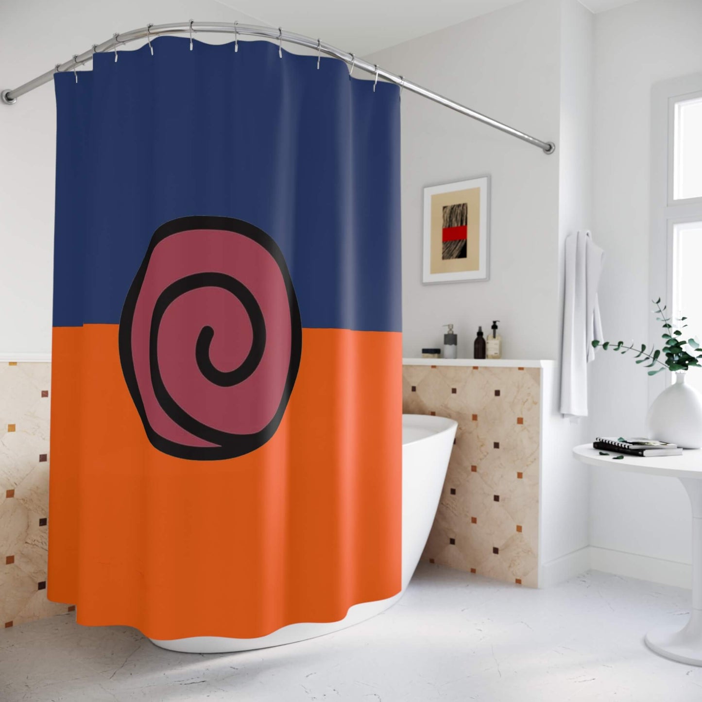 Naruto Uzumaki Classic Pattern Shower Curtains