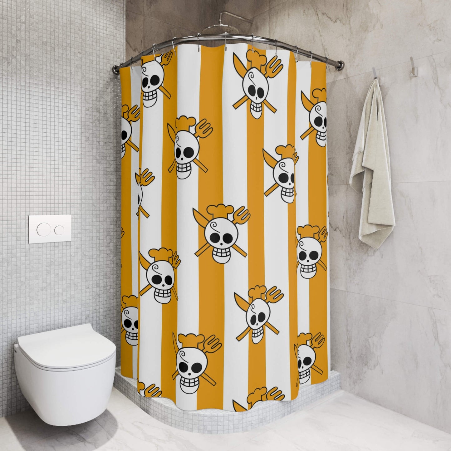 Vinsmoke Sanji Classic One Piece Pattern Shower Curtains