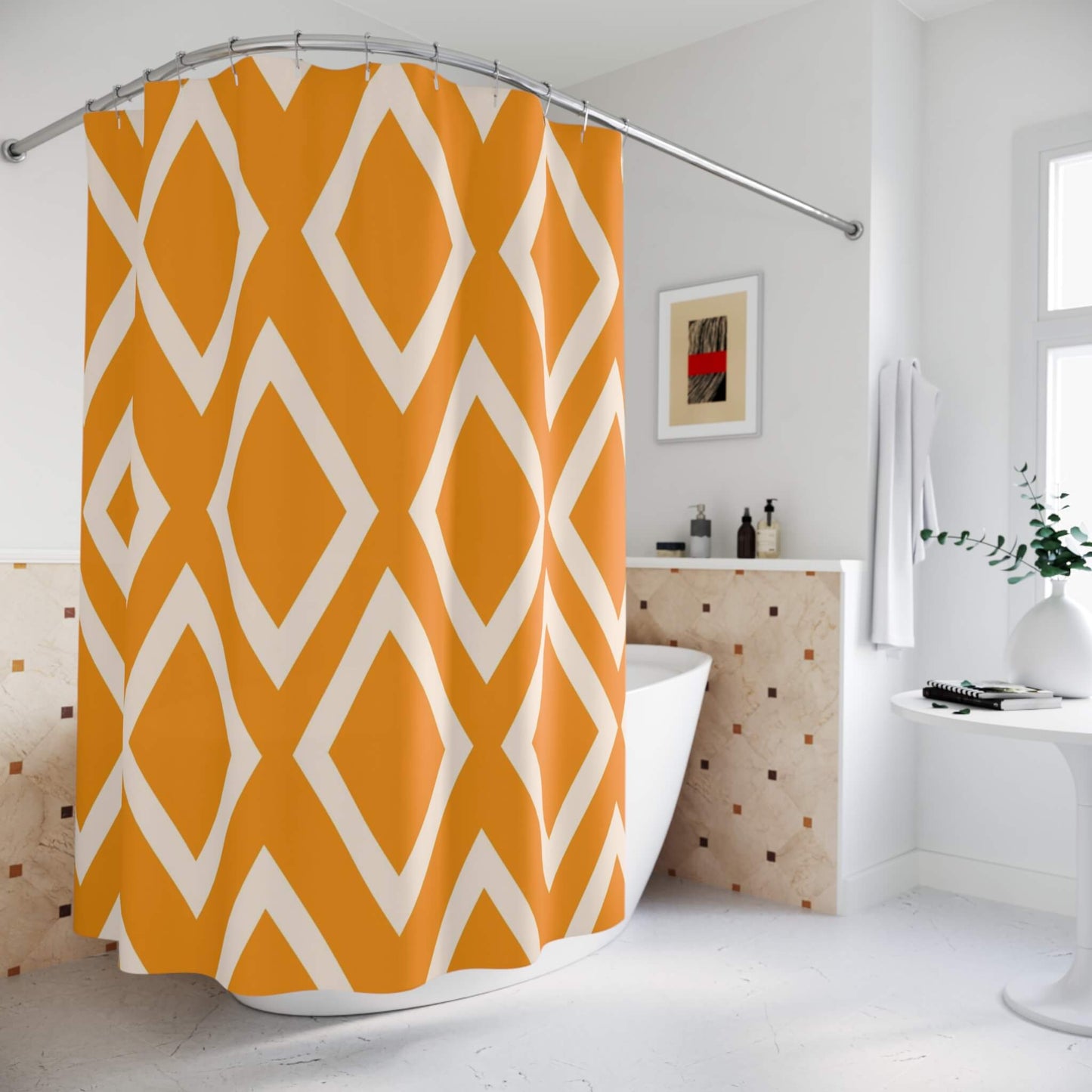 Wano Arc Nami One Piece Pattern Shower Curtains