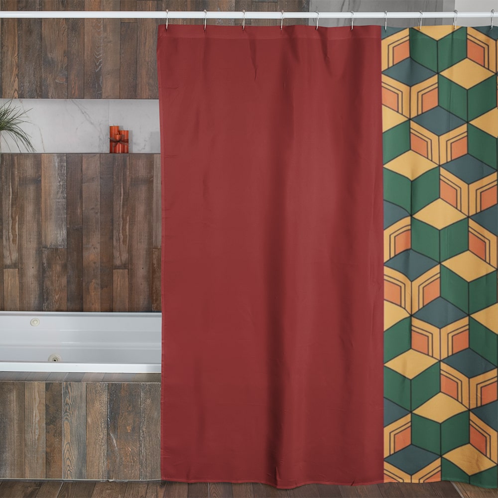 Tomioka Giyu Demon Slayer Water Hashira Pattern Shower Curtain