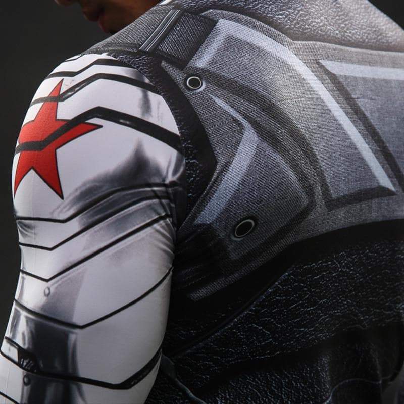 Winter Soldier Bold 3D Printed Long Sleeve Shirt