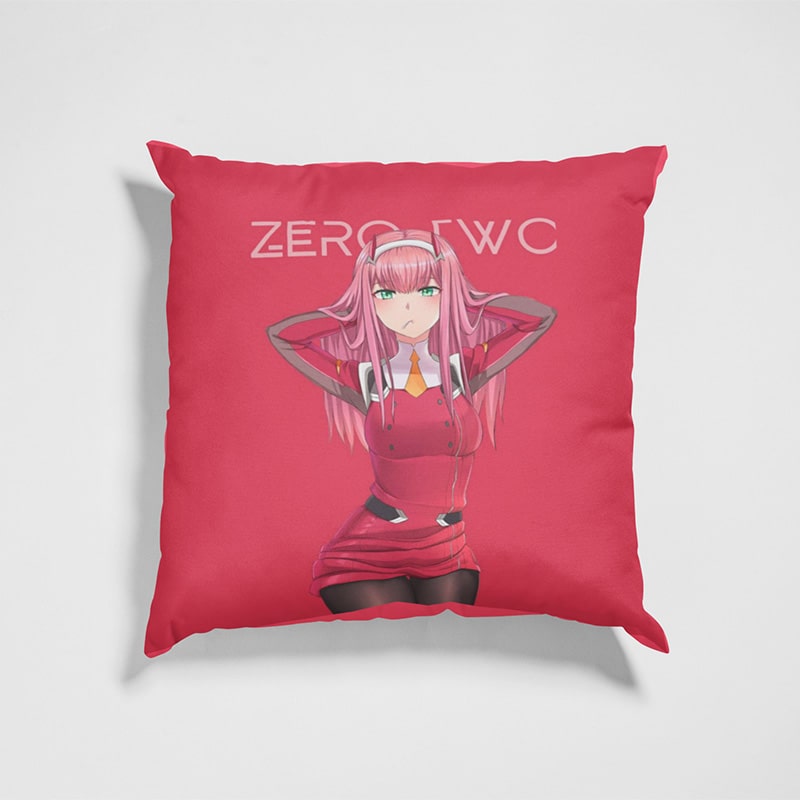 Zero Two Darling in The FranXX Classic Red Look Throw Pillow
