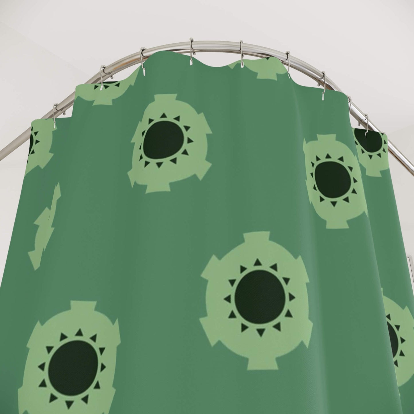 Roronoa Zoro Wano Pattern One Piece Shower Curtains