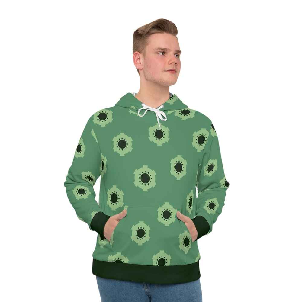Zoro Wano Pattern One Piece Pullover Hoodie