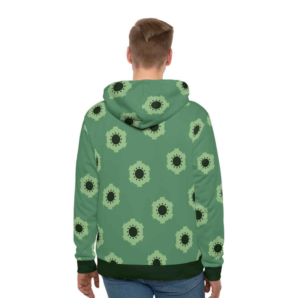 Zoro Wano Pattern One Piece Pullover Hoodie