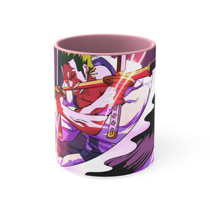 Pirate Hunter One Piece Zoro Accent Coffee Mug, 11oz