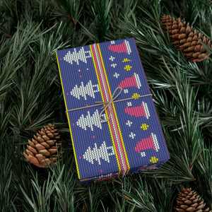 Christmas Blues Gift Wrap Papers