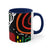 African Ethnic Graphic Art Accent Coffee Mug, 11oz