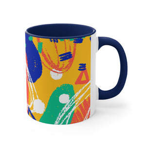 Abstractonism Color Fusion Accent Coffee Mug, 11oz