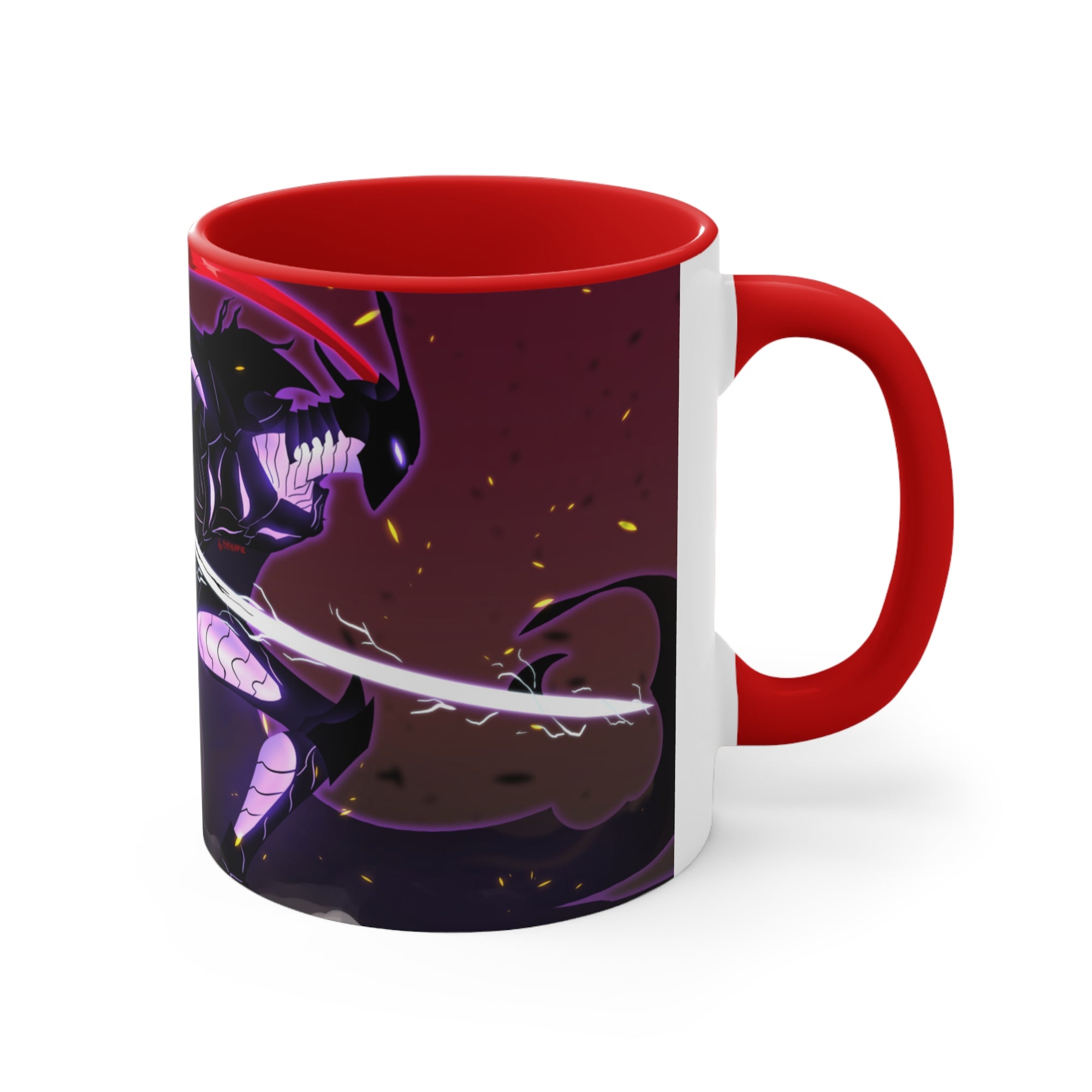 Blood-Red Night Commander Igris Solo Leveling Accent Coffee Mug, 11oz