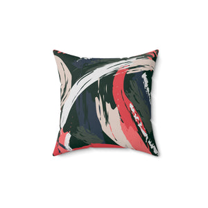 Aesthtic Brush Strokes Art Spun Polyester Square Pillow