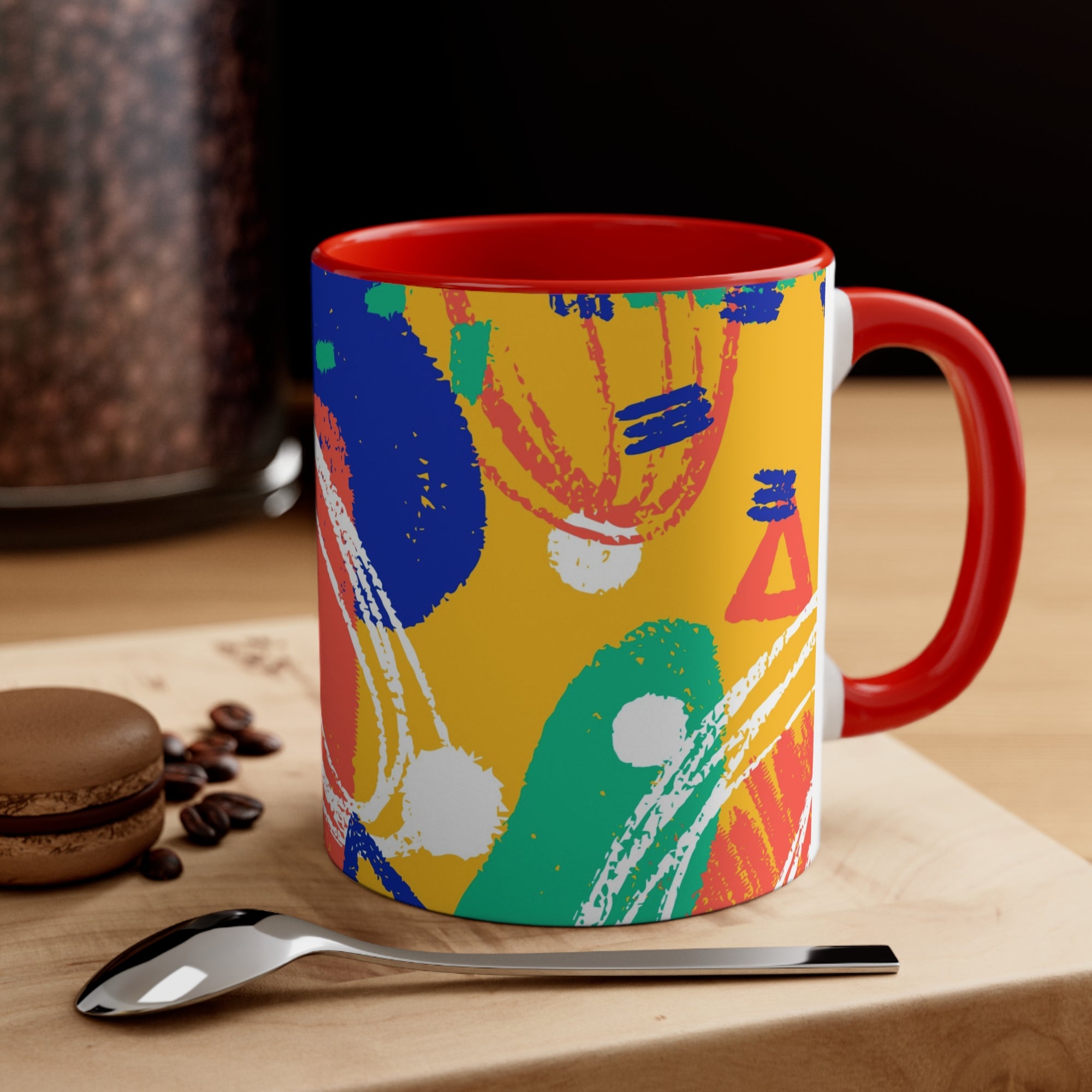 Abstractonism Color Fusion Accent Coffee Mug, 11oz