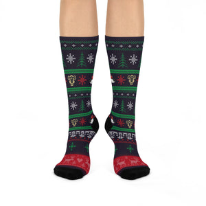 Black Bull Emblem Crew Socks