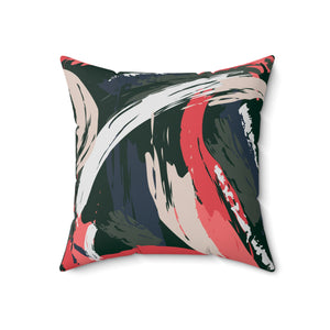 Aesthtic Brush Strokes Art Spun Polyester Square Pillow