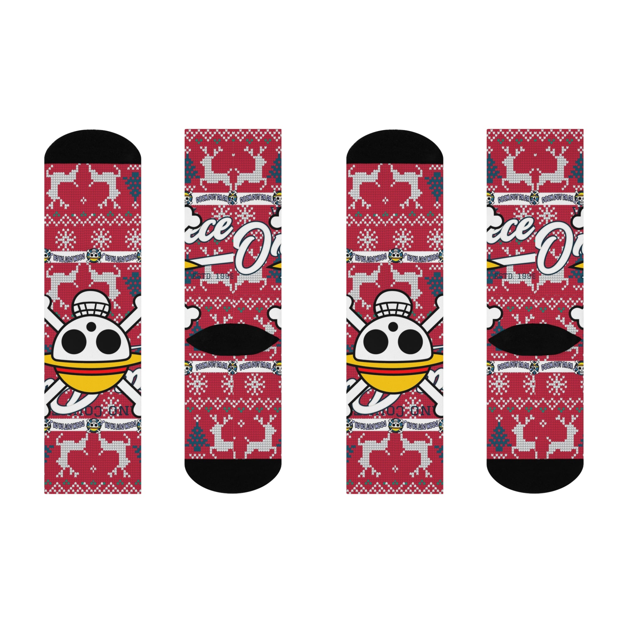 Straw Hat Jolly Roger Crew Socks