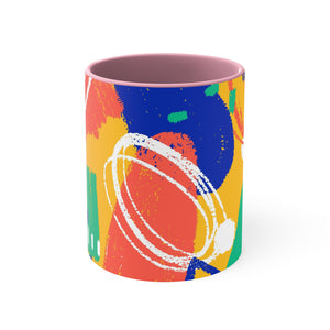 Abstractonism Color Fusion Accent Coffee Mug, 11oz