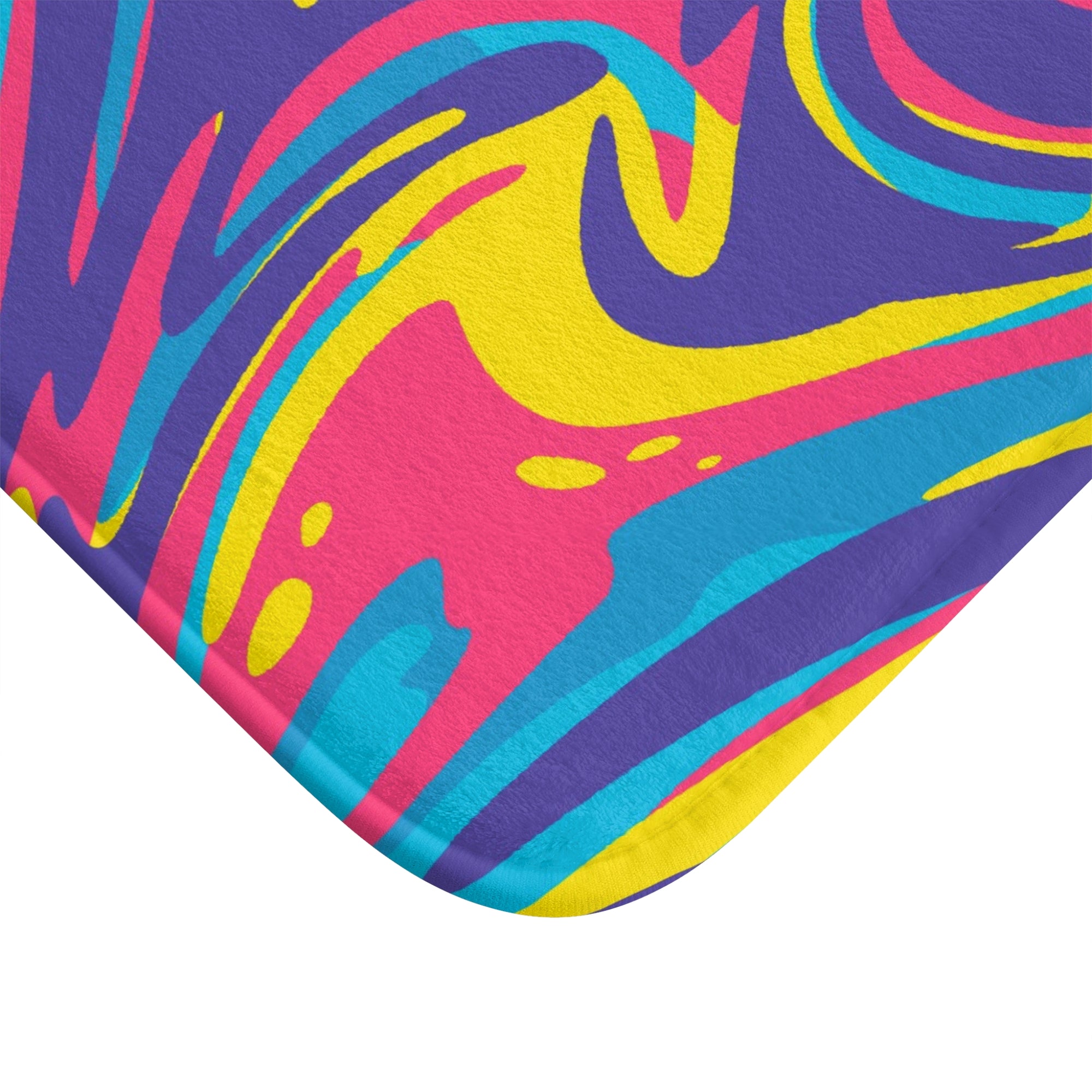 Psychedelic Abstract Art Bath Mat