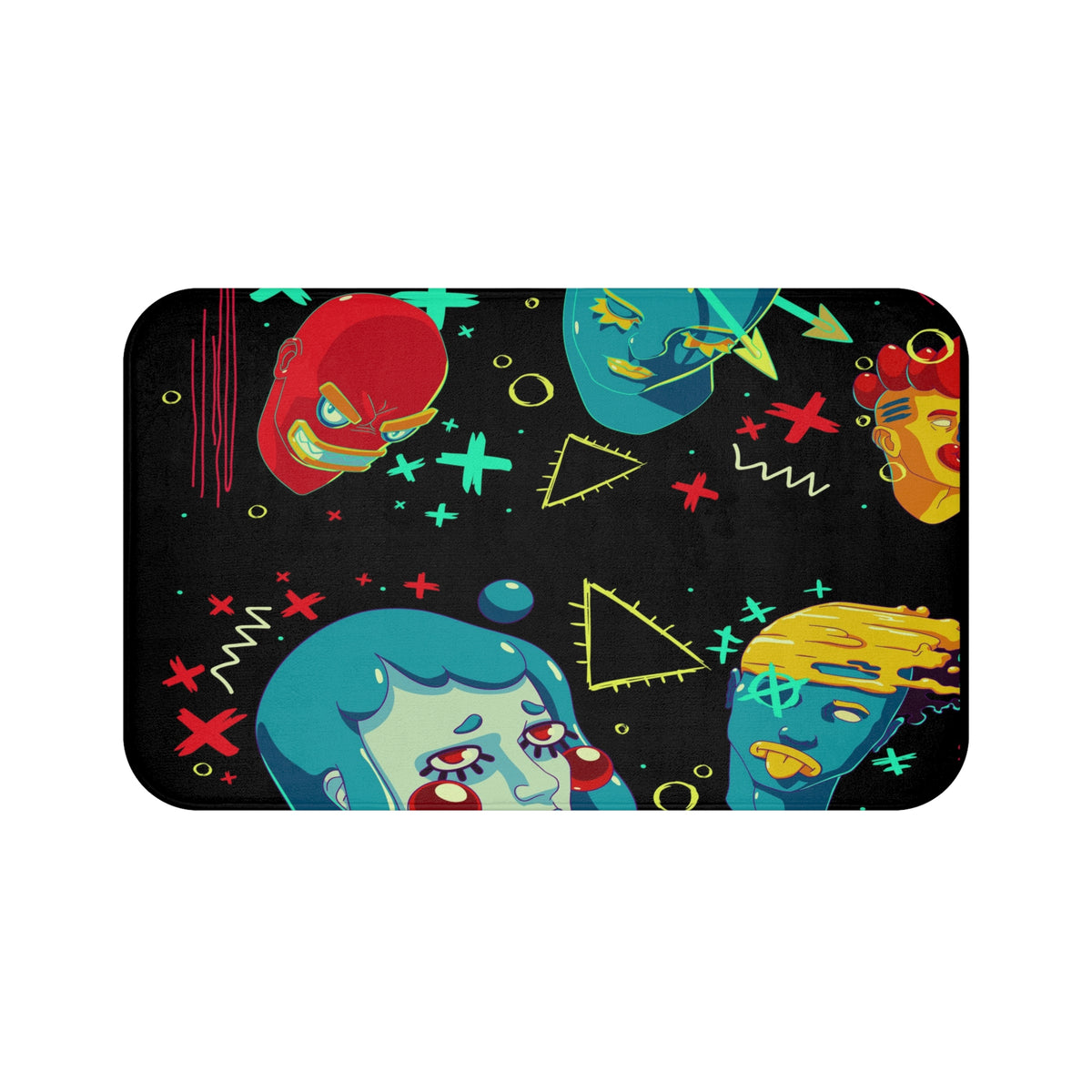 Contemporary Graphic Art Bath Mat