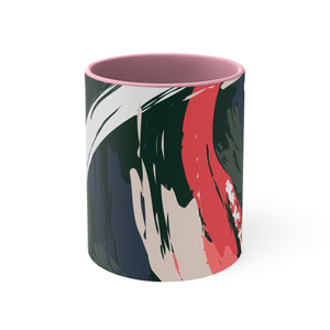 Aesthtic Brush Strokes Art Accent Coffee Mug, 11oz