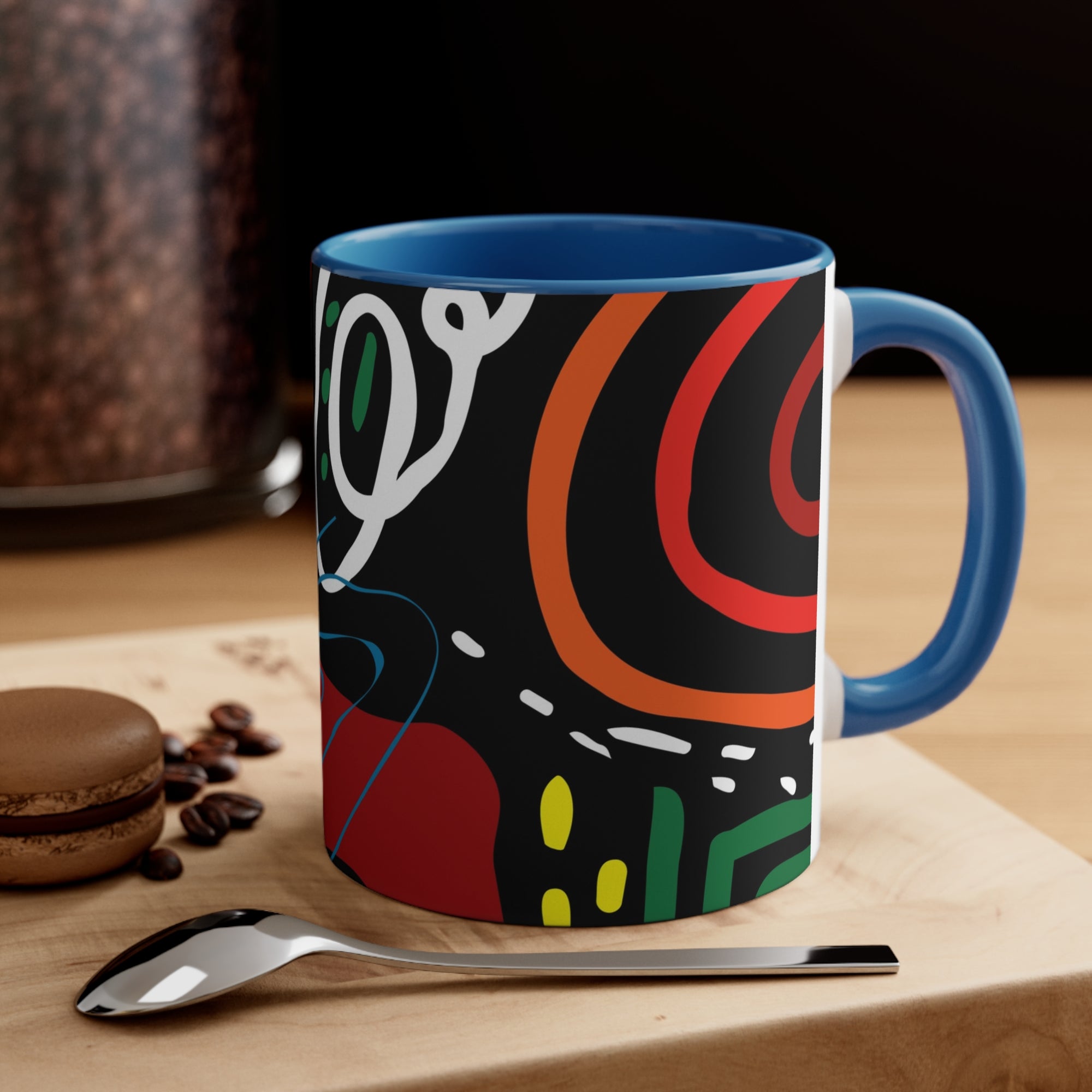 African Ethnic Graphic Art Accent Coffee Mug, 11oz