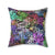 All Over Brushed Strokes Graffiti Spun Polyester Square Pillow