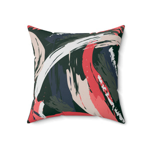 Aesthtic Brush Strokes Art Spun Polyester Square Pillow