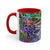 All Over Brushed Strokes Graffiti Accent Coffee Mug, 11oz