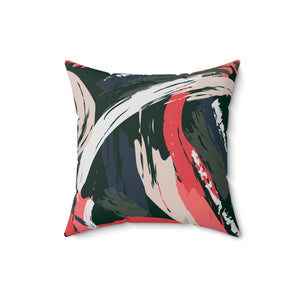 Aesthtic Brush Strokes Art Spun Polyester Square Pillow