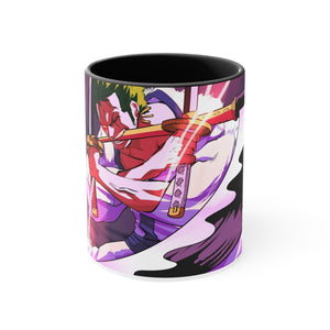 Pirate Hunter One Piece Zoro Accent Coffee Mug, 11oz