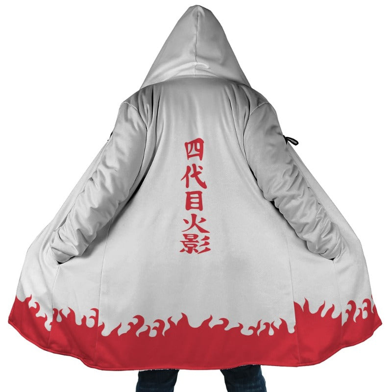 Naruto Minato Namikaze Hooded Fleece Coat