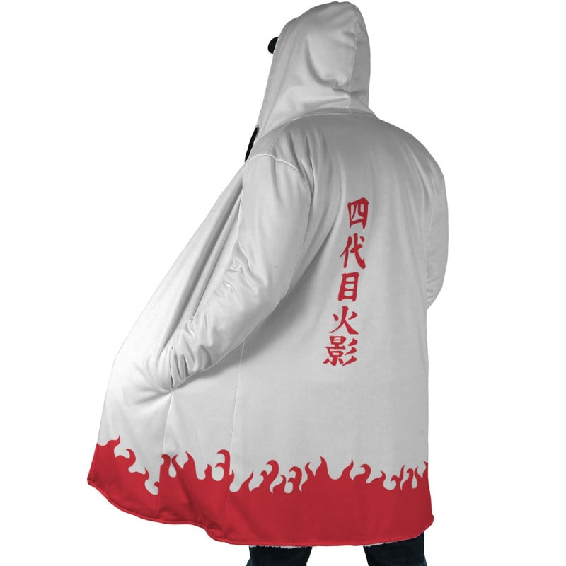 Naruto Minato Namikaze Hooded Fleece Coat