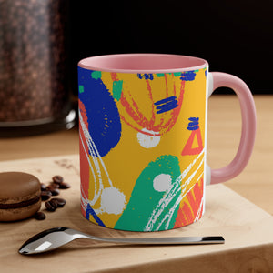 Abstractonism Color Fusion Accent Coffee Mug, 11oz