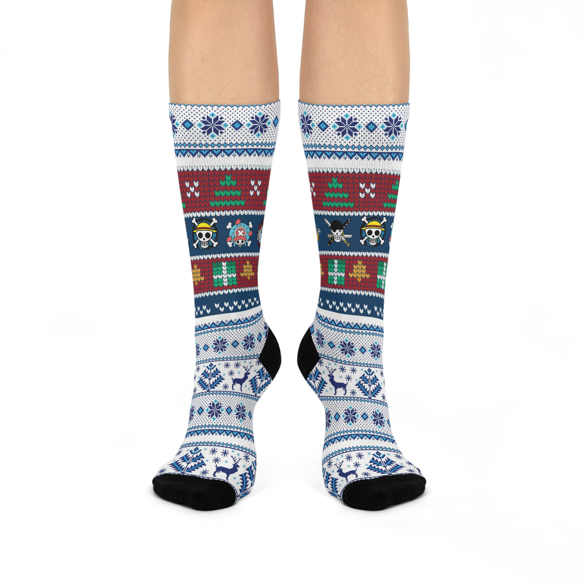 Jolly Roger Christmas Crew Socks