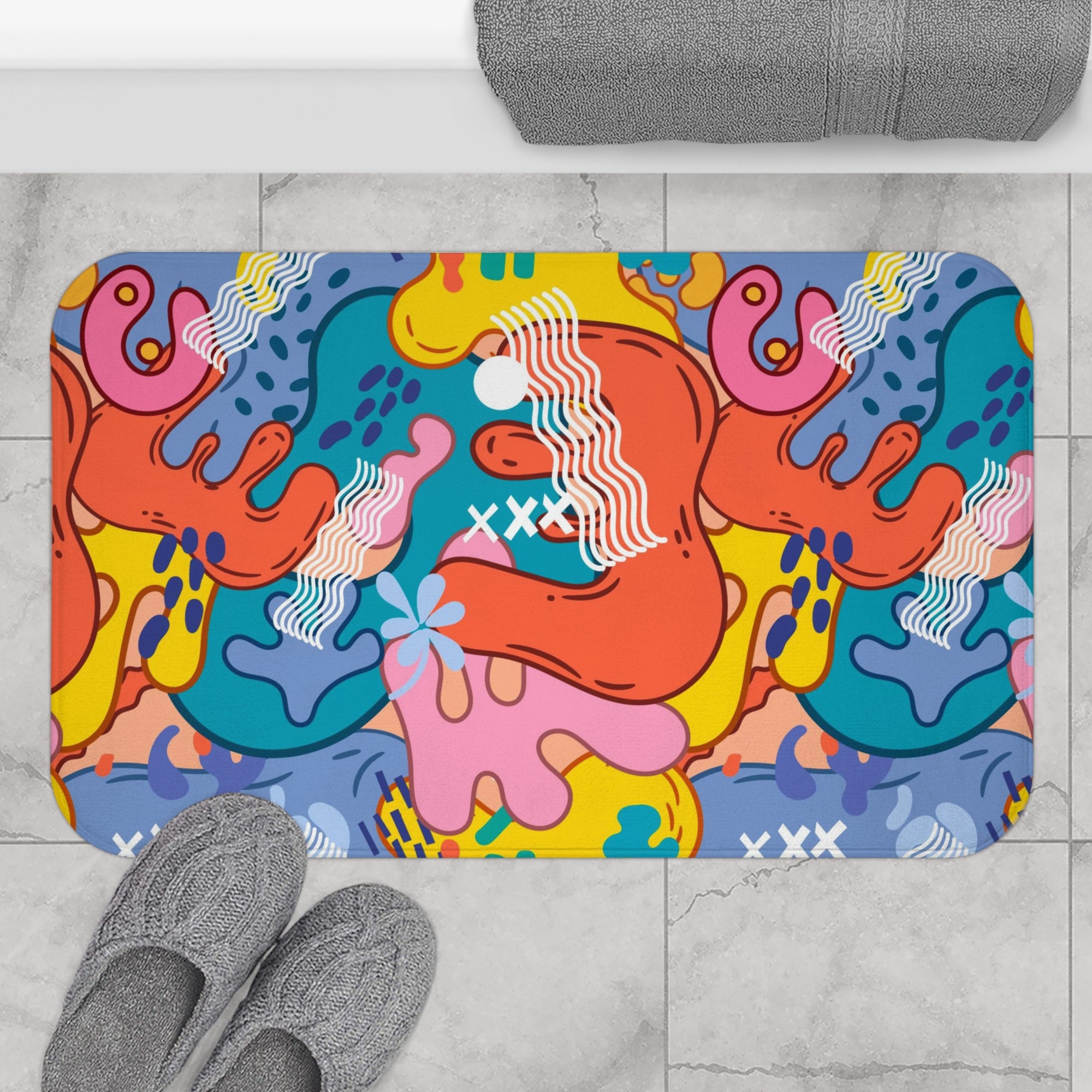 Harajuku Abstract Elemental Bath Mat