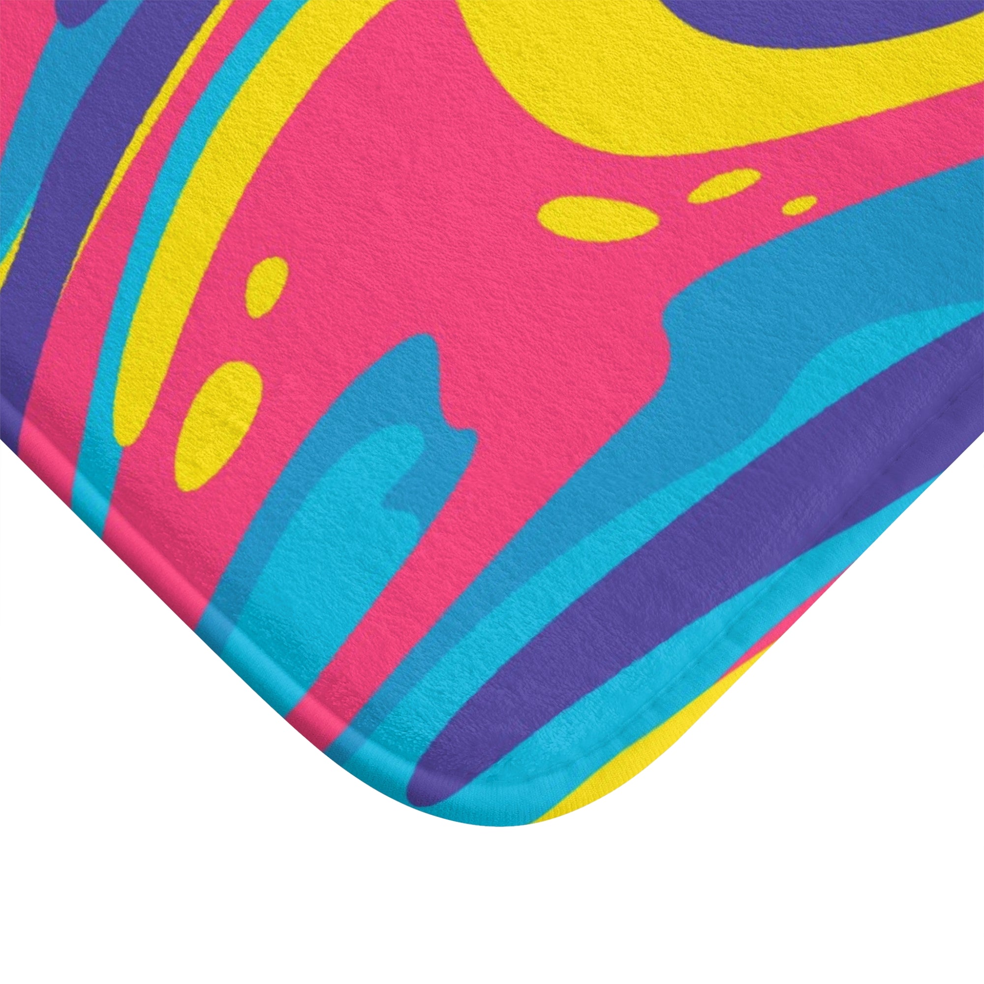 Psychedelic Abstract Art Bath Mat