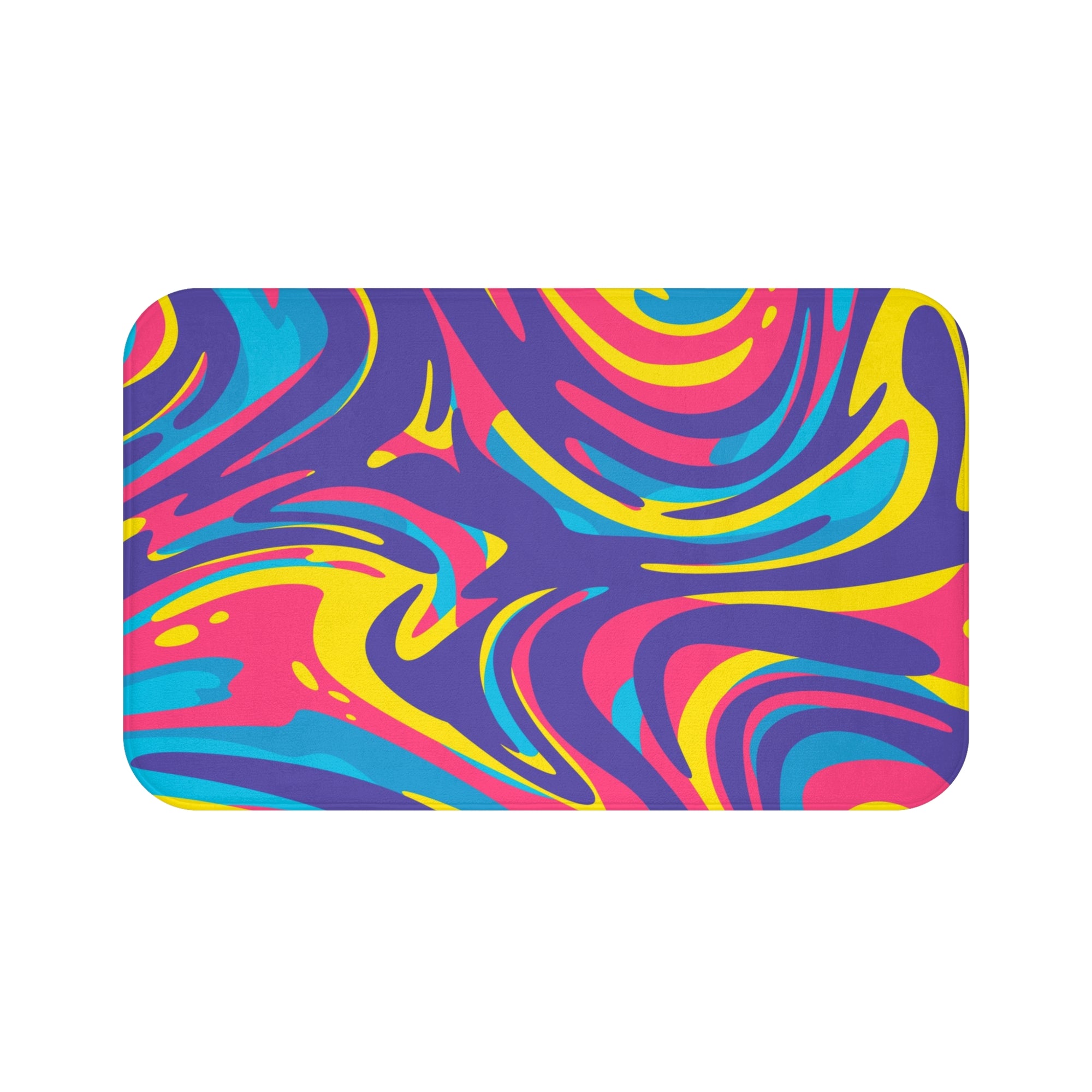 Psychedelic Abstract Art Bath Mat